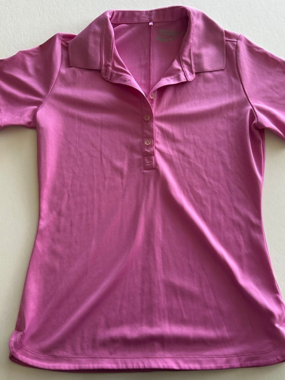 Nike Golf Dri-FIT Women's Pink Polo Shirt Small Tour Performance